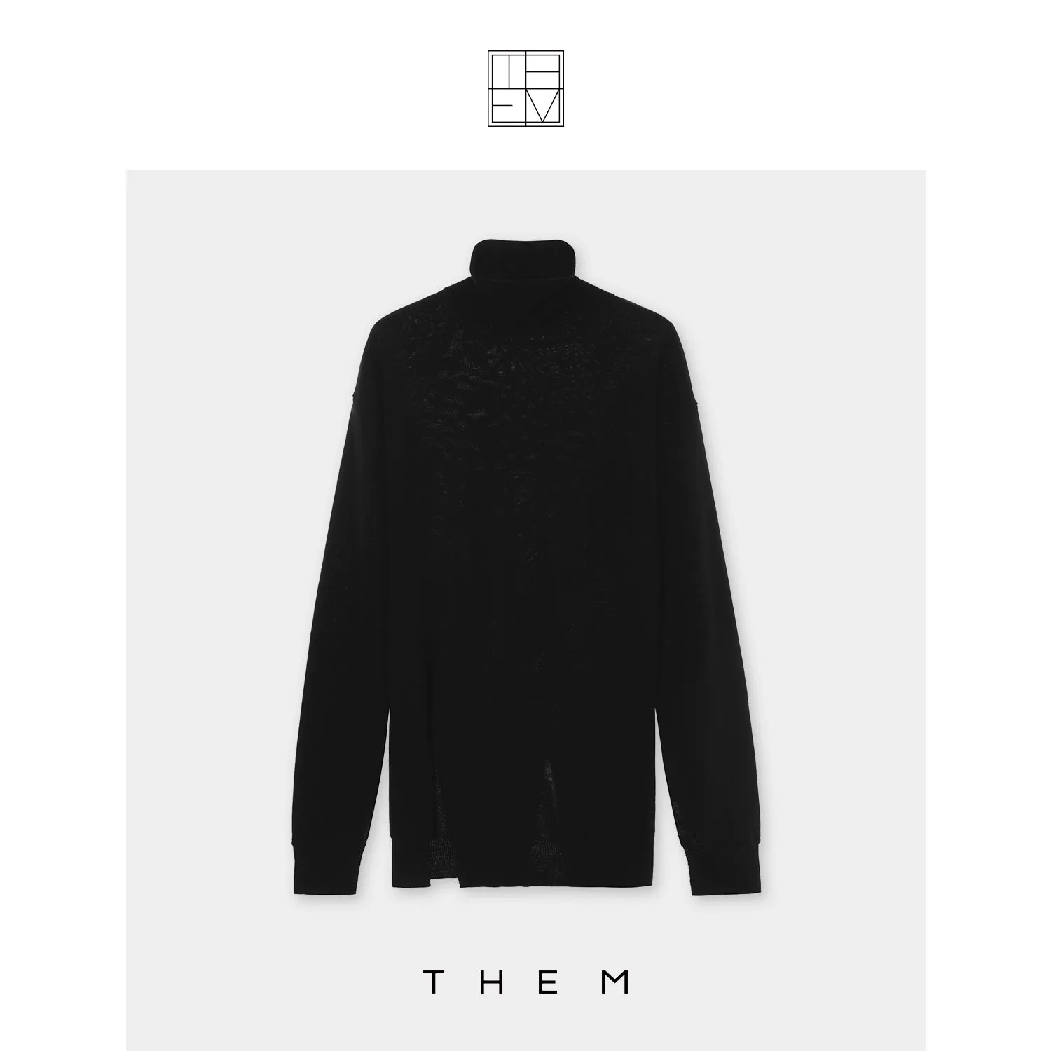 Slim High Neck Sweater