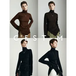 Slim High Neck Sweater