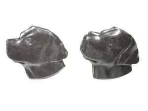 Smooth Labrador Dog Head Cufflinks