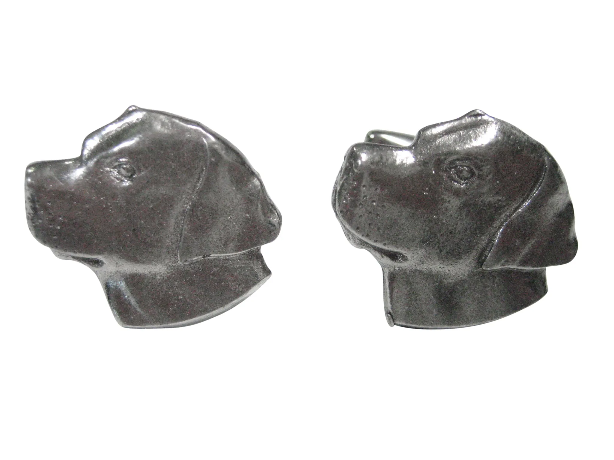 Smooth Labrador Dog Head Cufflinks