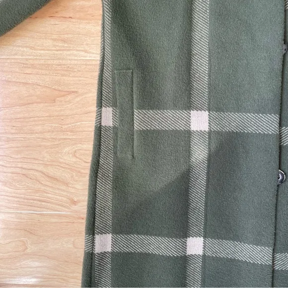 |Society Club| Check Doubled Faced Plaid Coat Oversized Woman’s Medium
