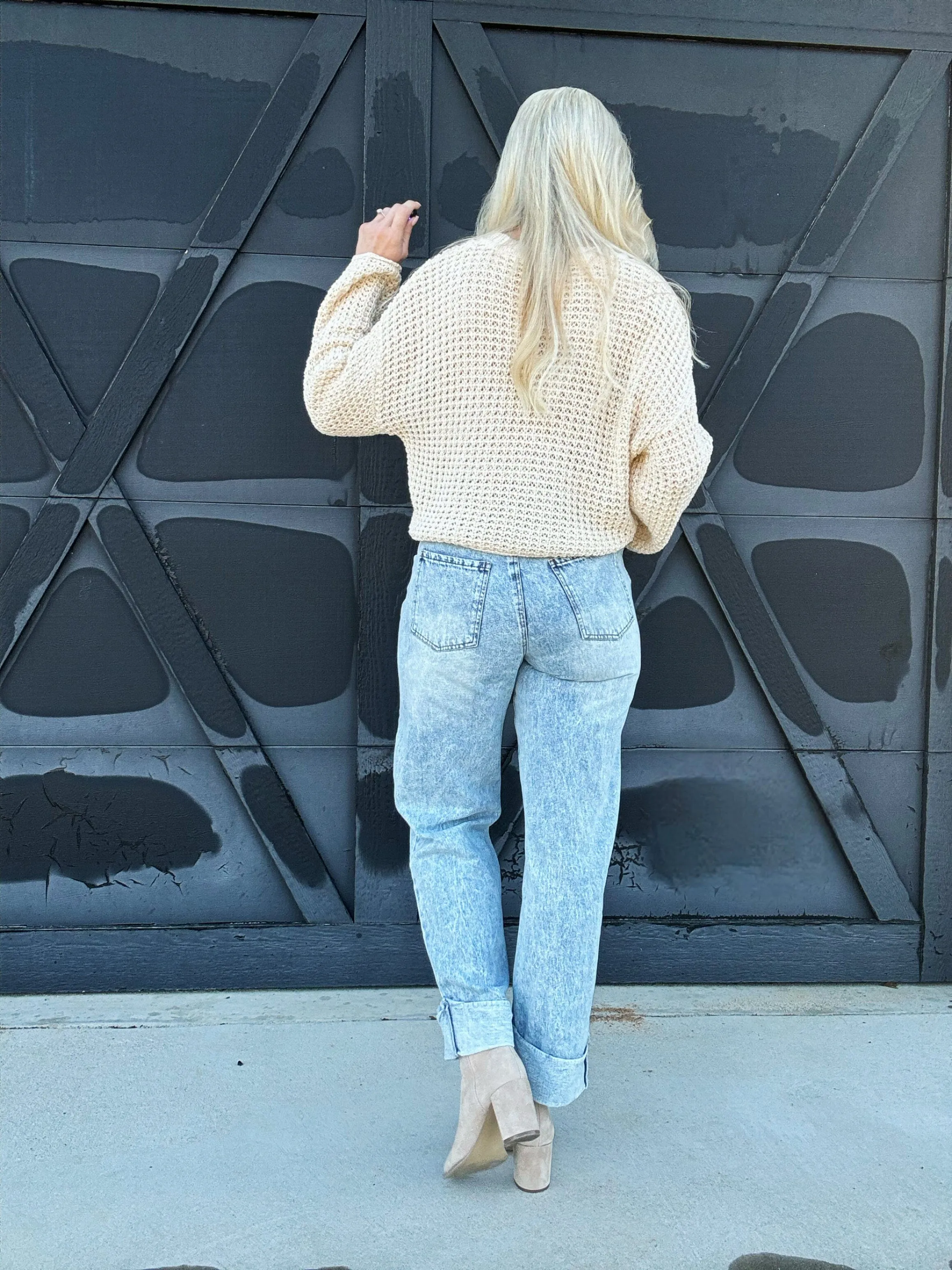 Soft Barrel Cuffed Jeans
