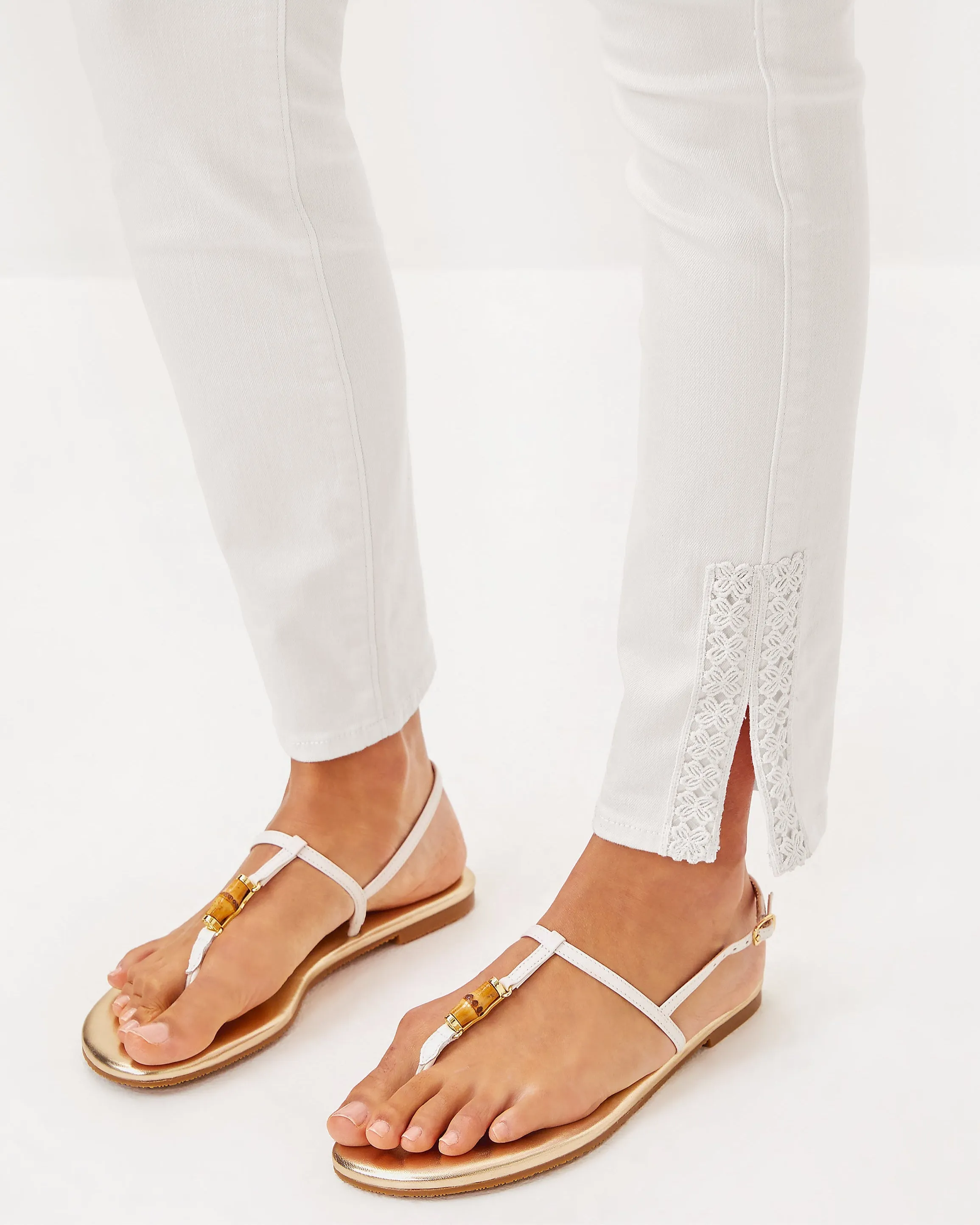 South Ocean High Rise Skinny Jean with Lace