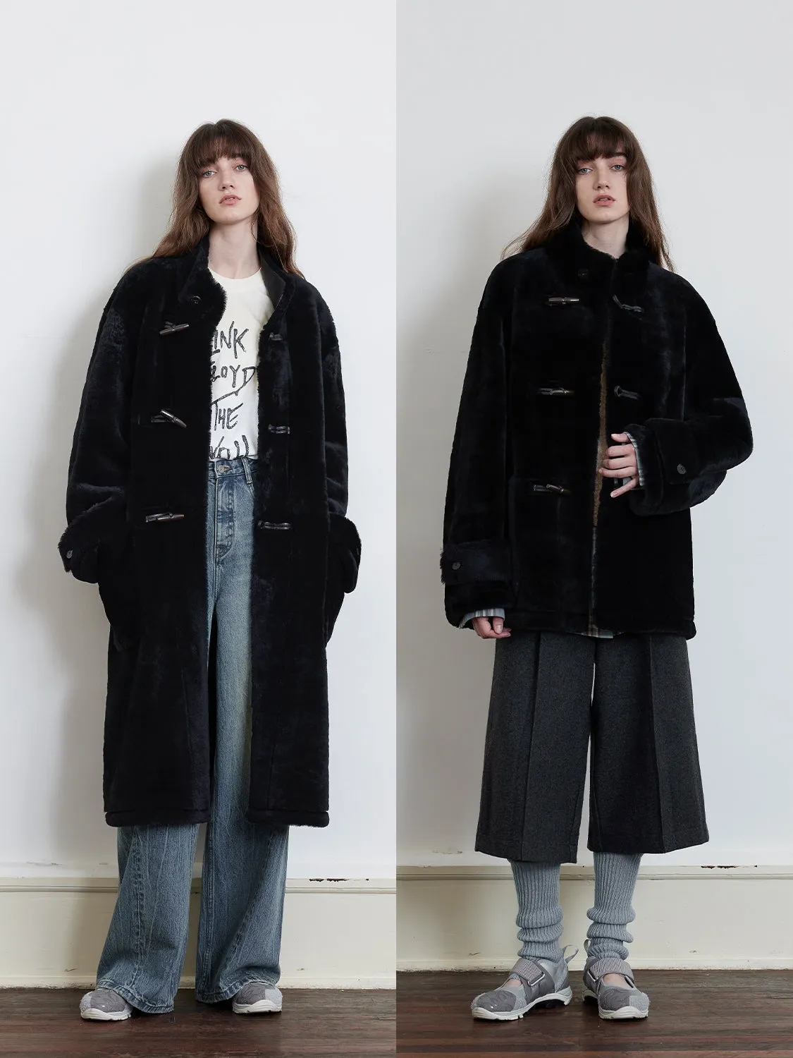 Stand Collar Fur Coat