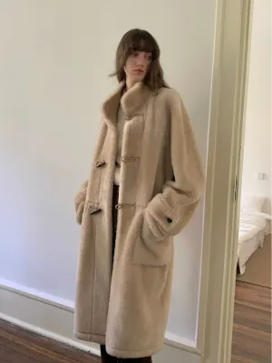 Stand Collar Fur Coat