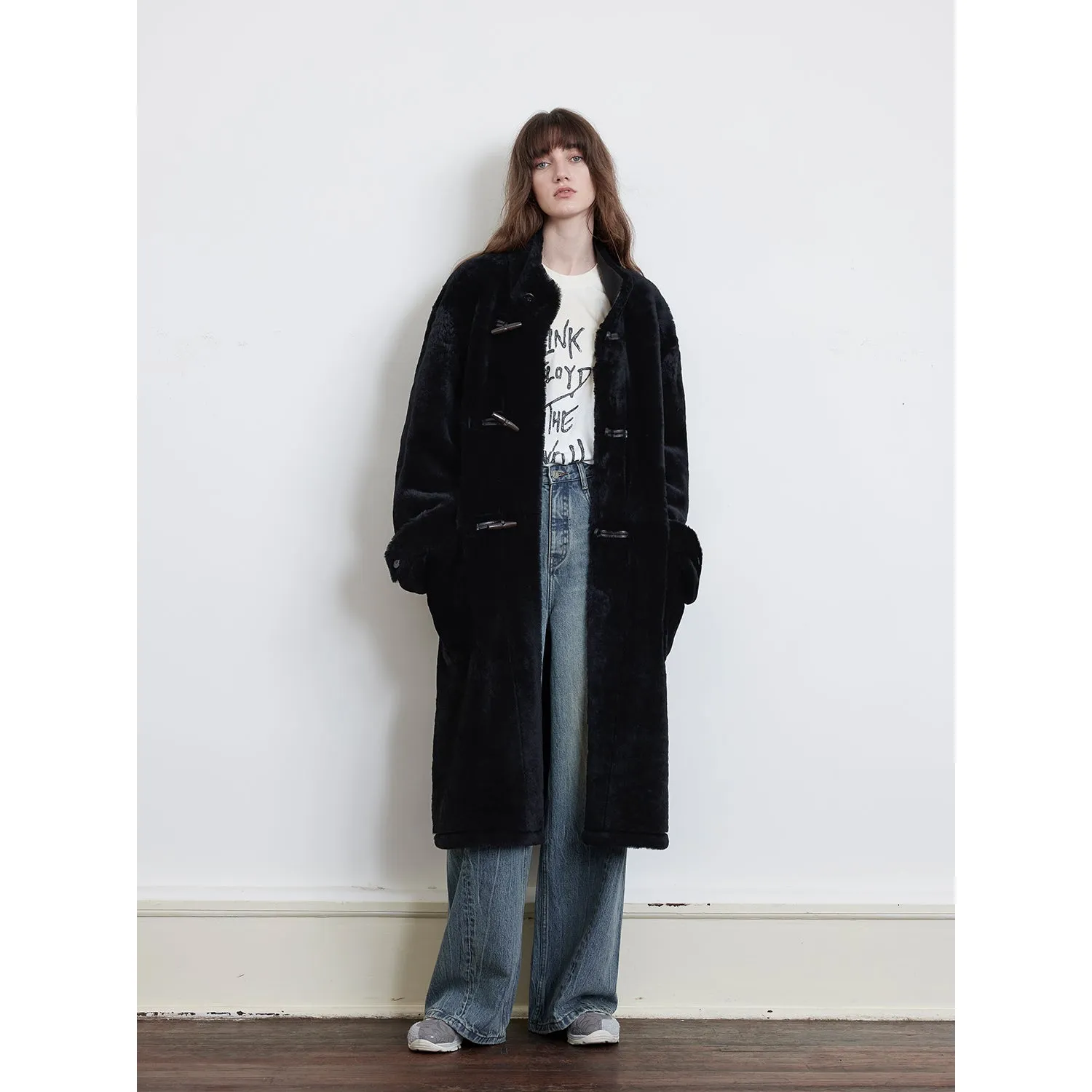 Stand Collar Fur Coat