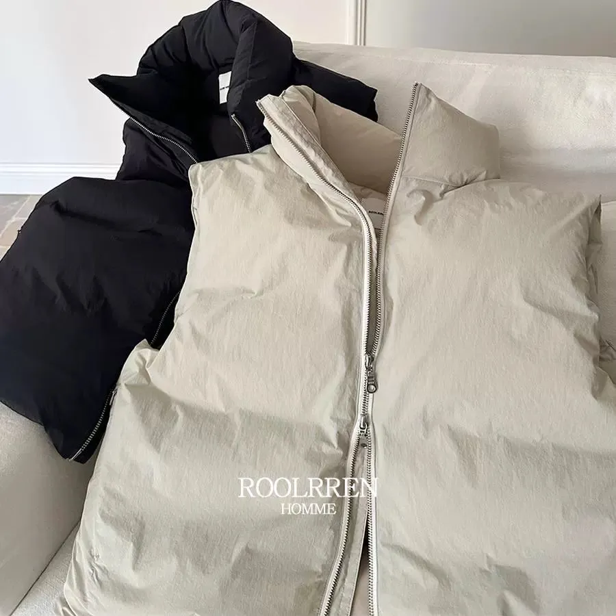 Stand Collar Warm Down Vest