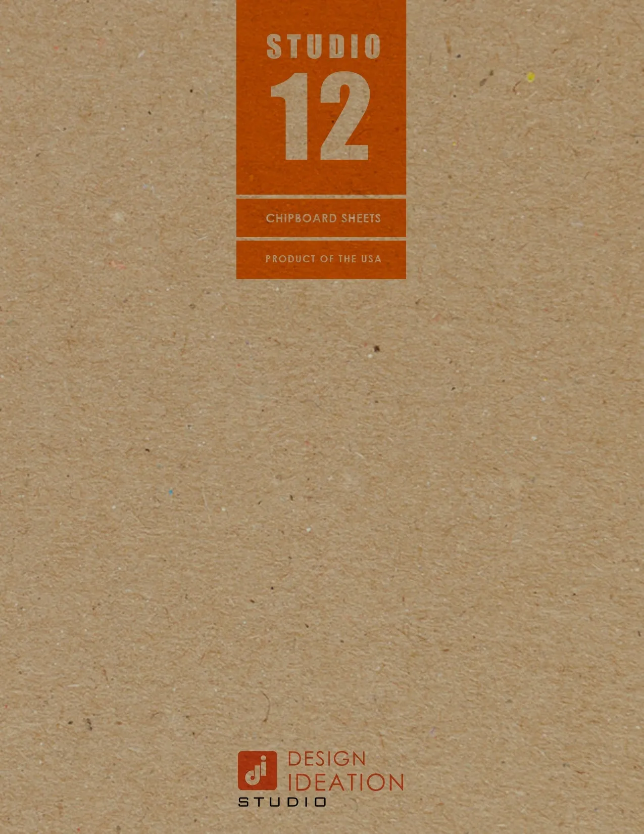 STANDARD Chipboard Sheets. Economy Pack. STUDIO 12 brand. (8.5" x 11") (12 Sheets)