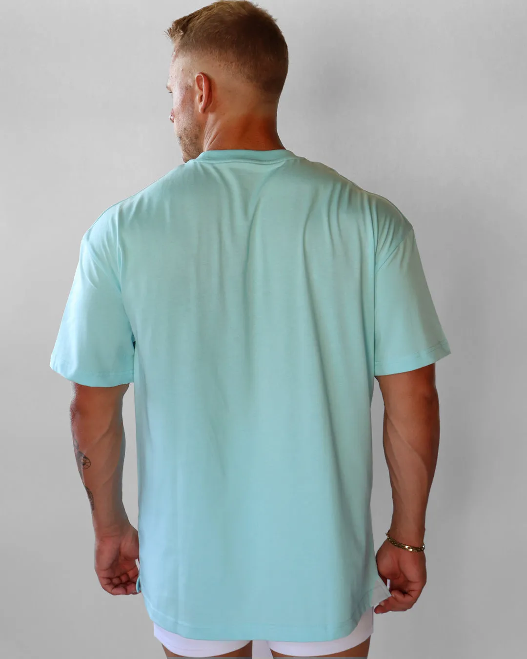 Staple Oversized Tee - Sky Blue