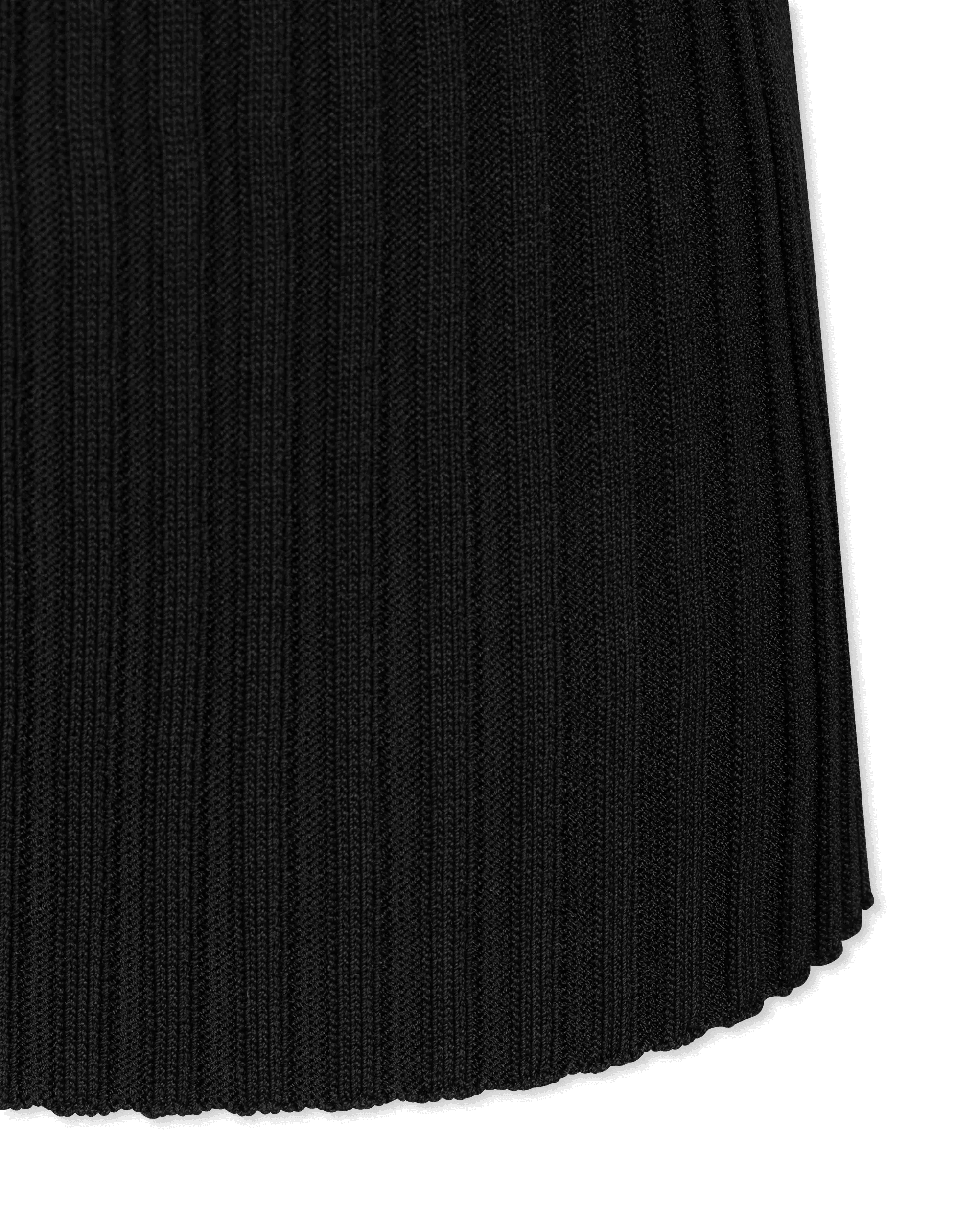 Stassi Sheer-Sleeved Ribbed Sweater