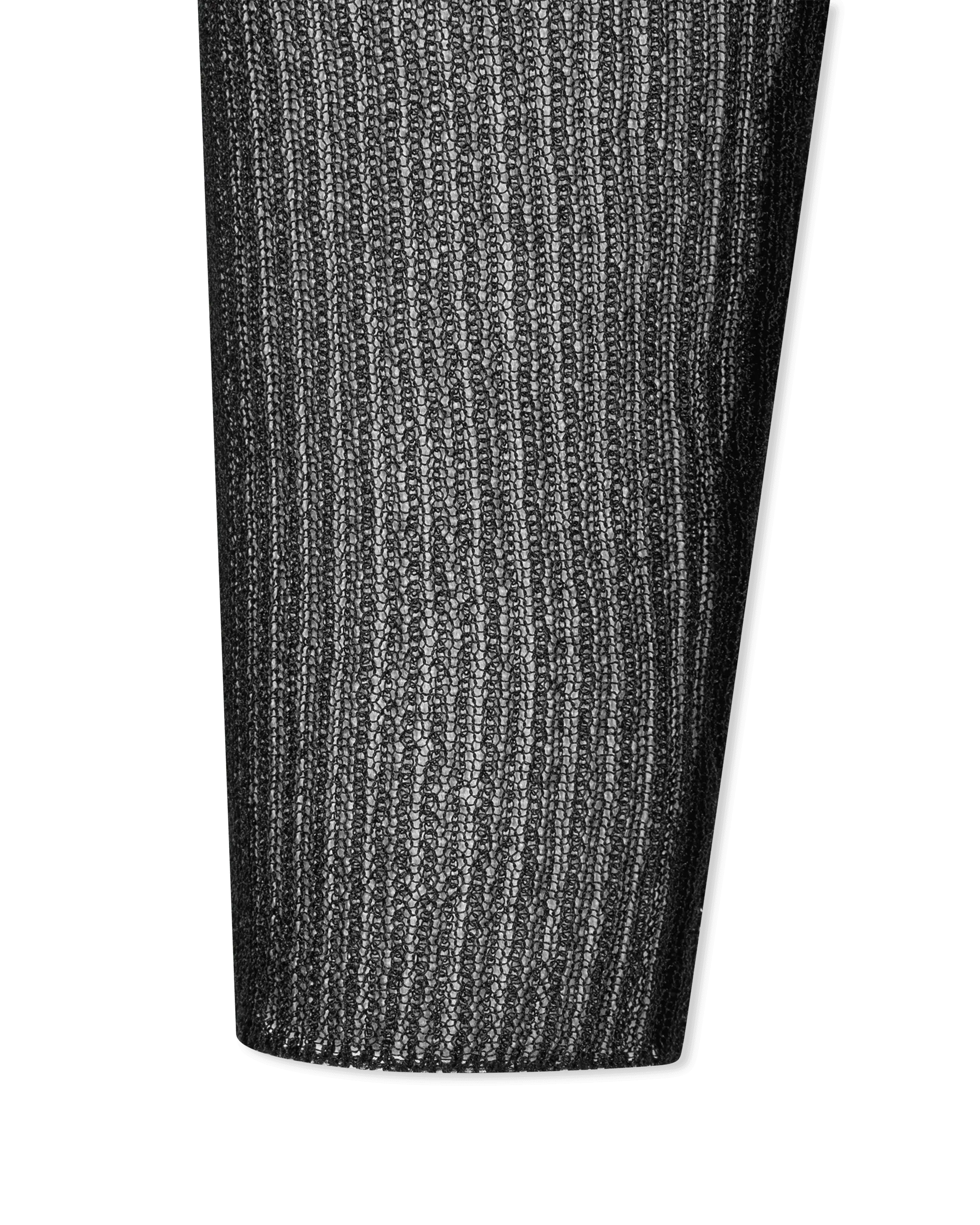 Stassi Sheer-Sleeved Ribbed Sweater