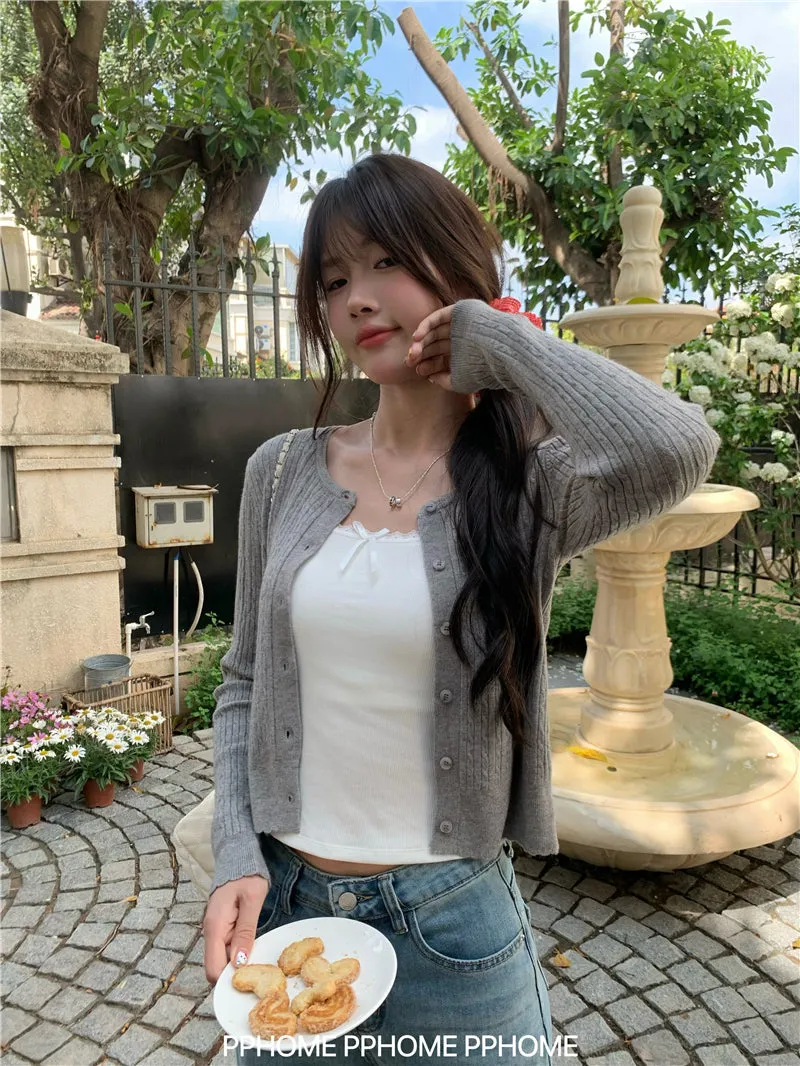 sticky twist cardigan coat