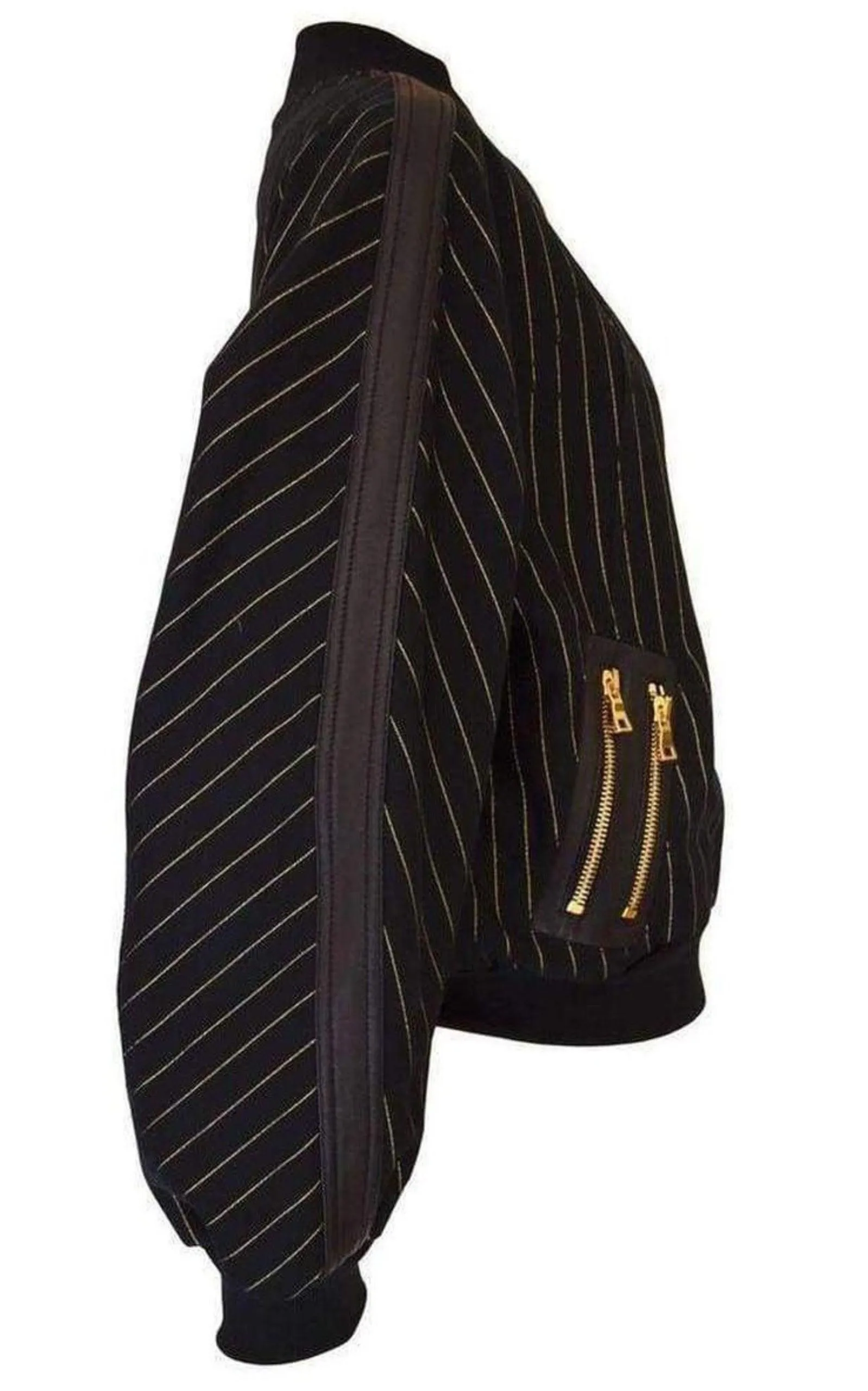 Striped Cotton Teddy Jacket