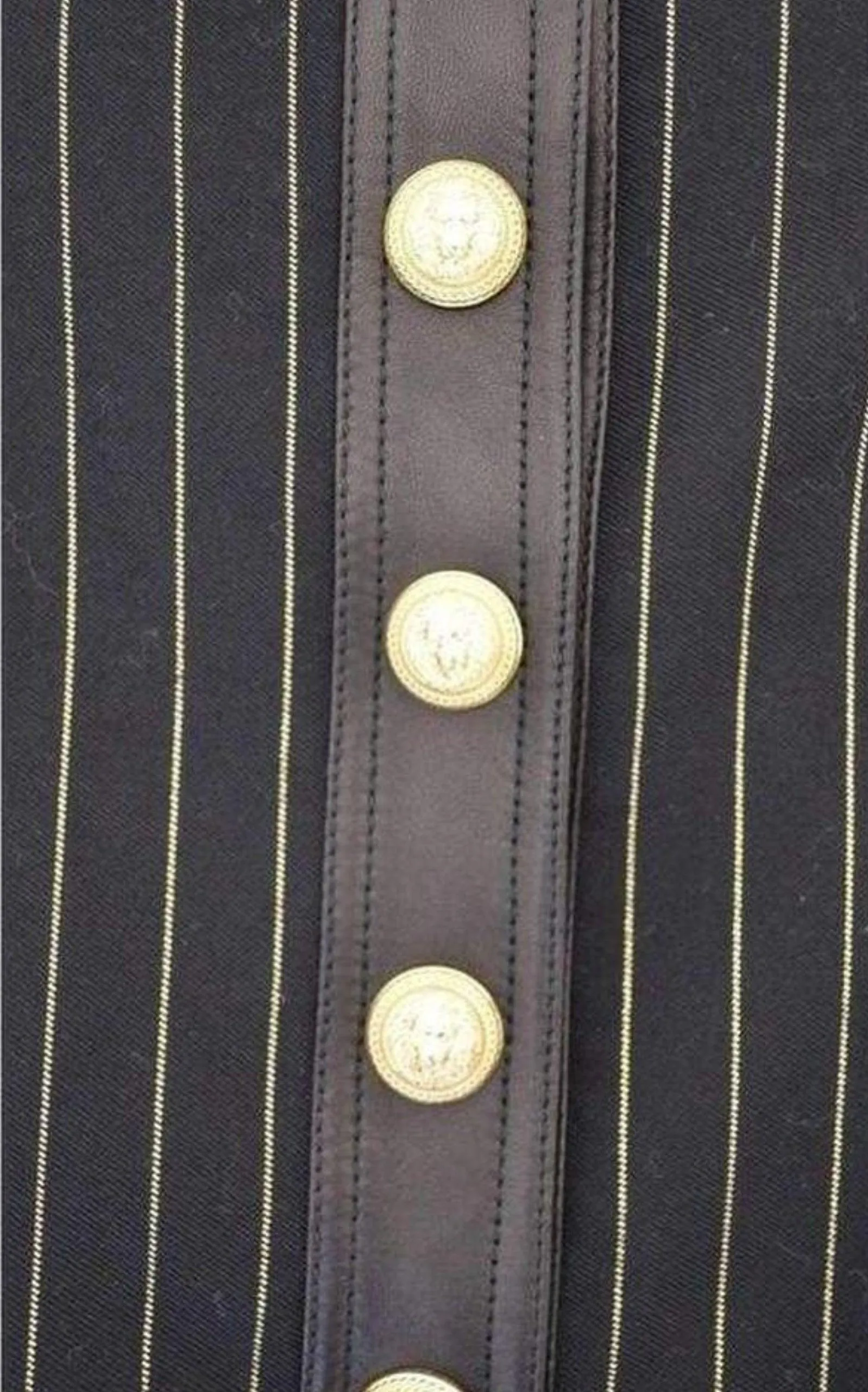 Striped Cotton Teddy Jacket
