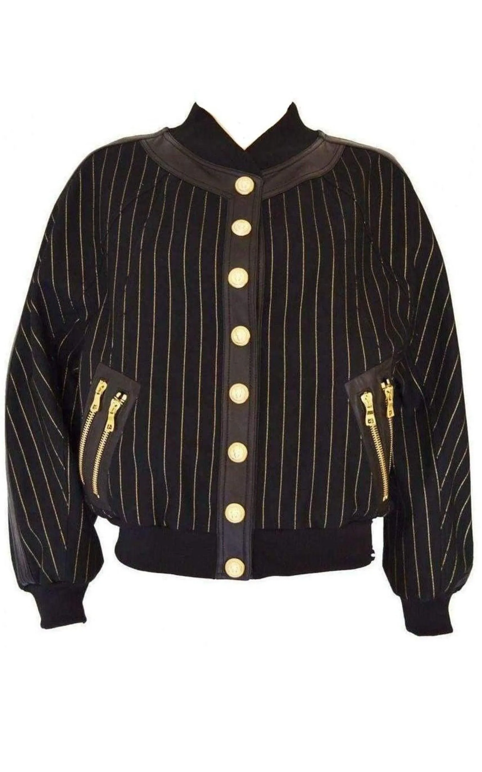 Striped Cotton Teddy Jacket