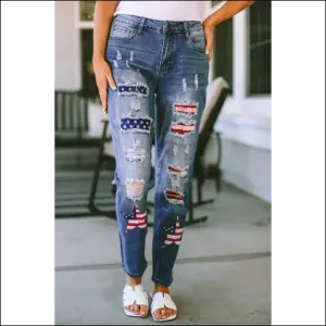 Strut your Style: Unleash your Inner Fashionista with Distressed Chic Straight Jeans💃