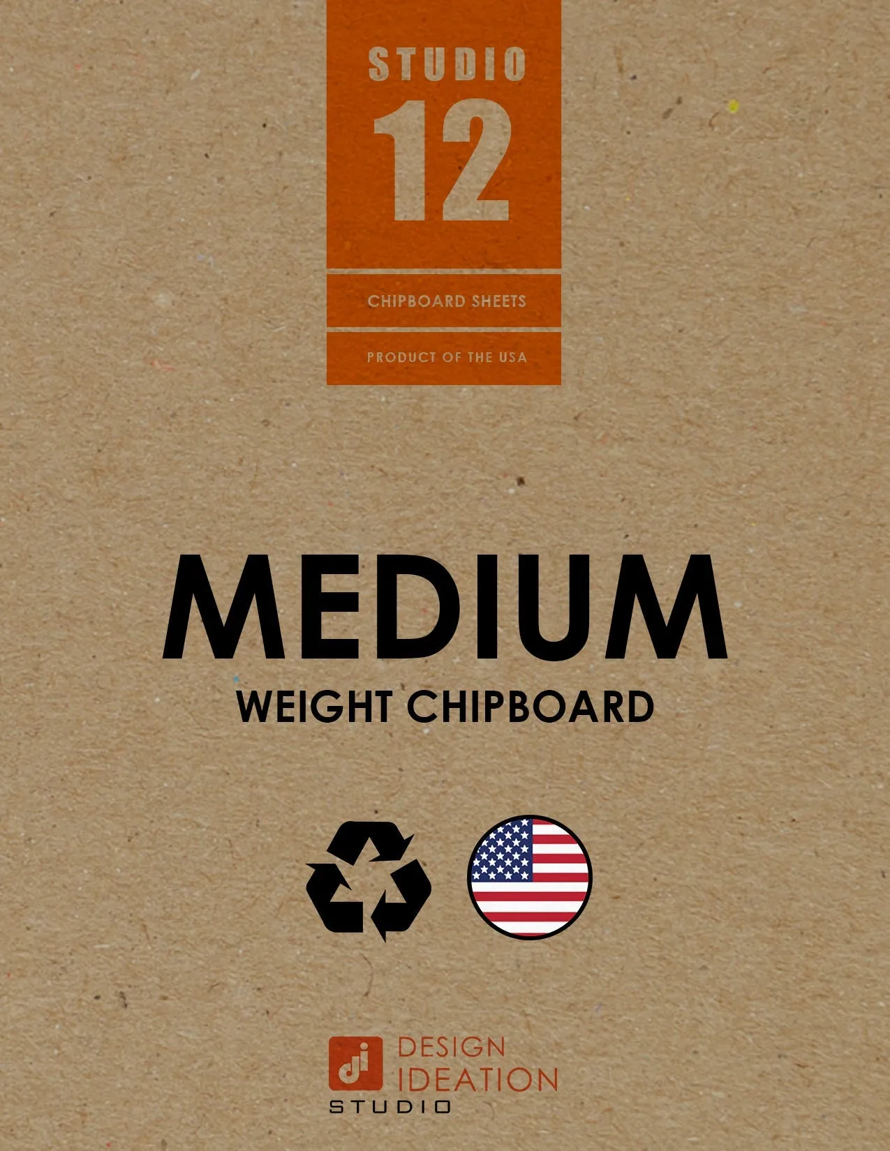 STUDIO 12 Chipboard Sheets. 11" x 17".  MEDIUM. .03"