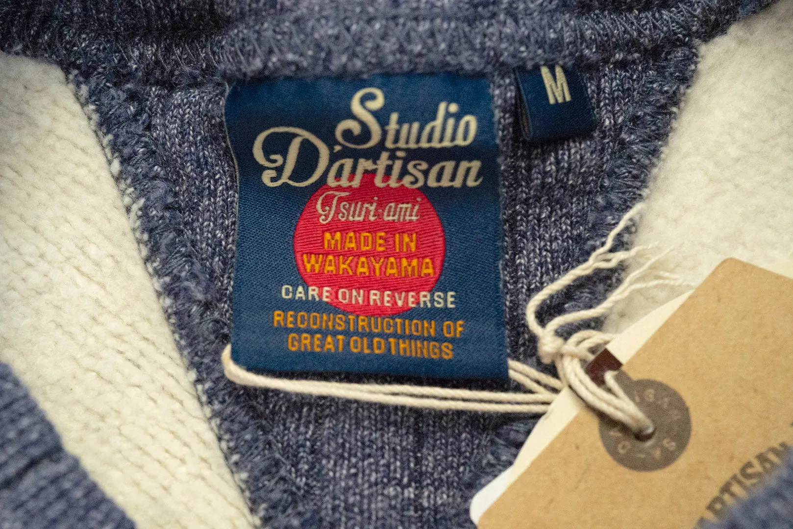 Studio D'Artisan 12oz 'Suvin Gold' Loopwheeled Sweatshirt (Heather Navy)