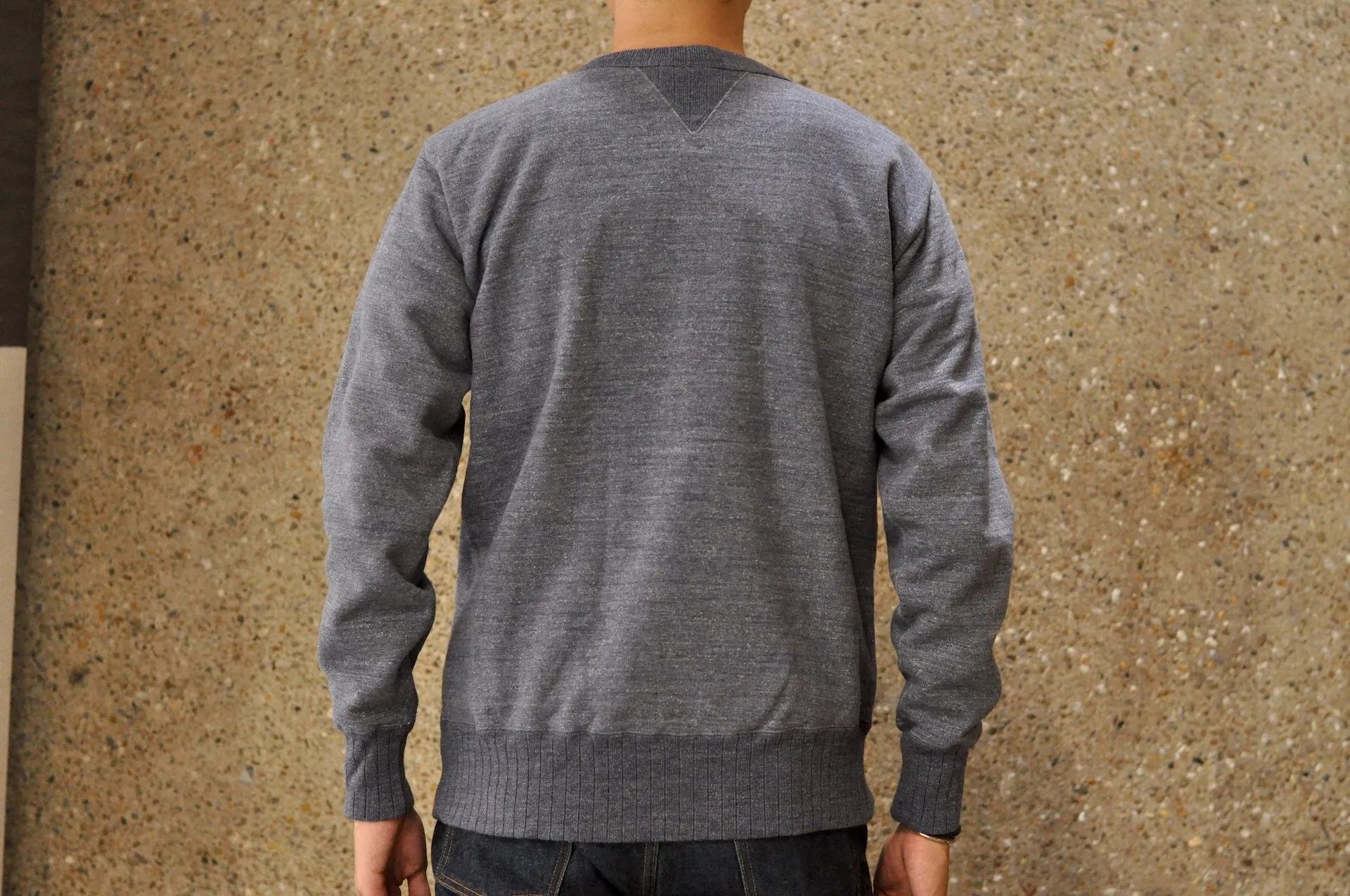 Studio D'Artisan 12oz 'Suvin Gold' Loopwheeled Sweatshirt (Heather Navy)
