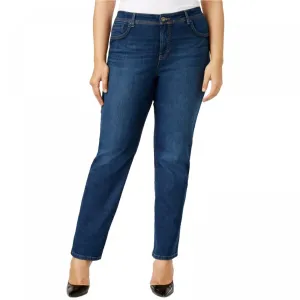 Style & Co. Women's Plus Size Tummy Control High Rise Straight Leg Jeans