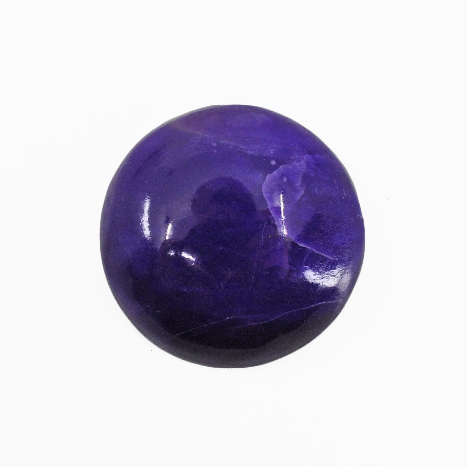 Sugilite 19.71 mm 17.23 carats Natural Crystal Polished Round Cabochon - South Africa
