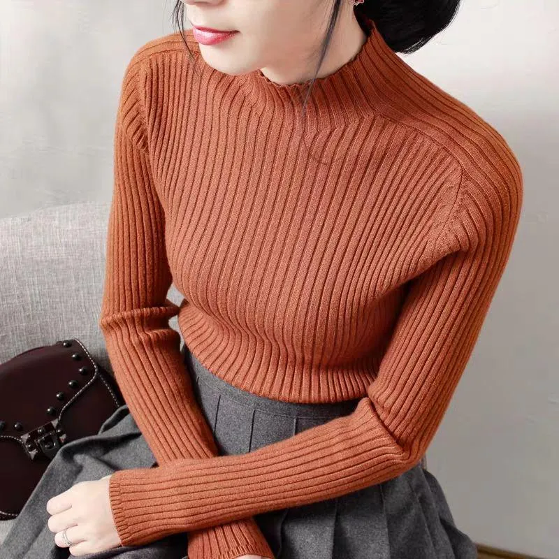 Sweater Cashmere Loose Fashion Large Size Women's Cardigans Bat Turtleneck Knitted Sweater