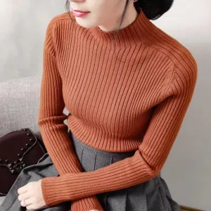 Sweater Cashmere Loose Fashion Large Size Women's Cardigans Bat Turtleneck Knitted Sweater