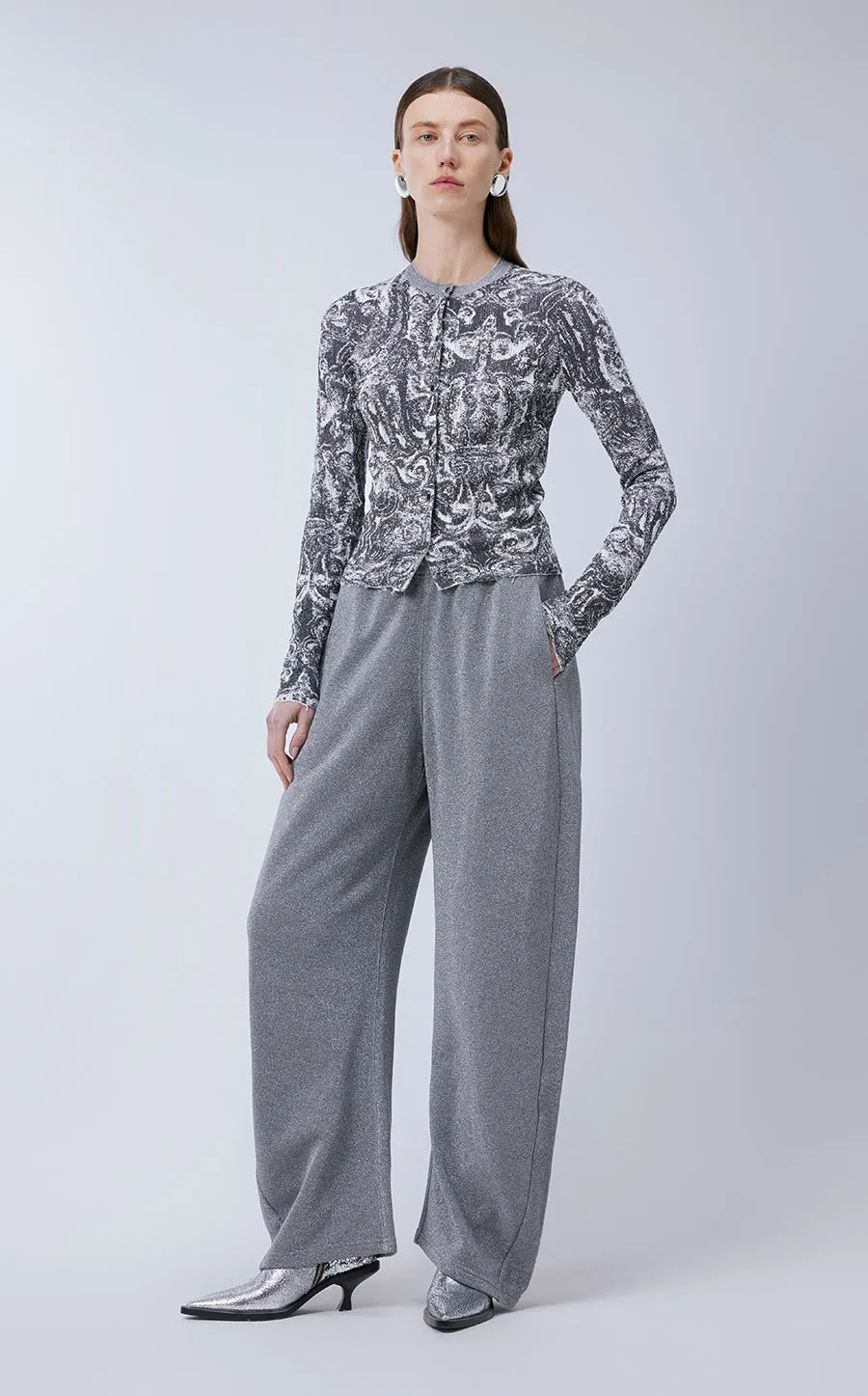 Sweater / JNBY Slim-fit Miao-inspired Prints Cardigan