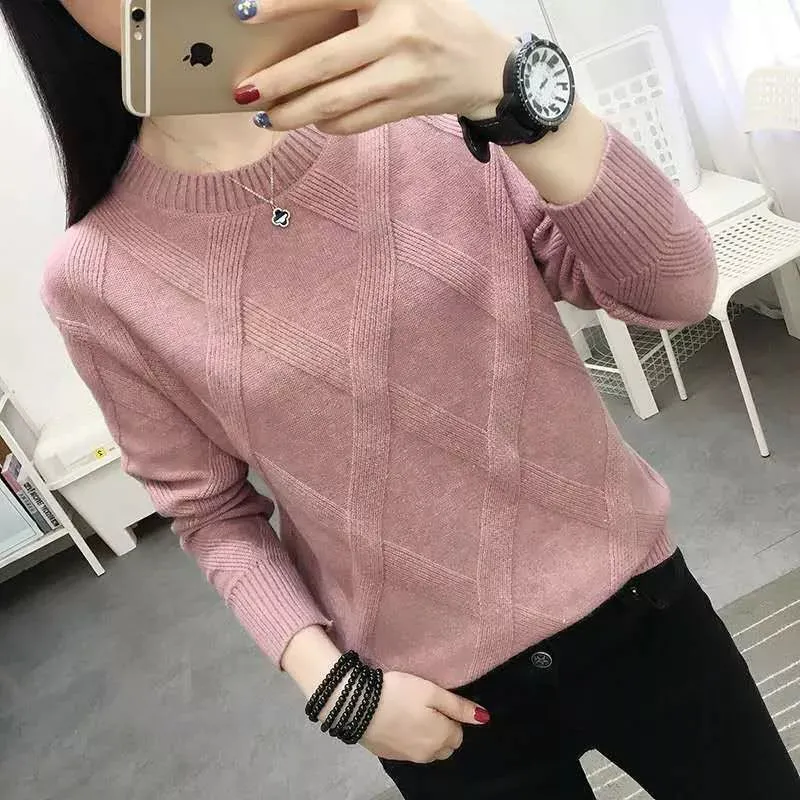 Sweater Women's Twist Pullover Loose Lazy Bottoming Thick Sweaters Outer Wear Pull