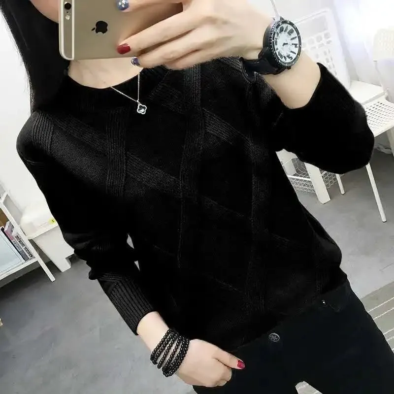 Sweater Women's Twist Pullover Loose Lazy Bottoming Thick Sweaters Outer Wear Pull