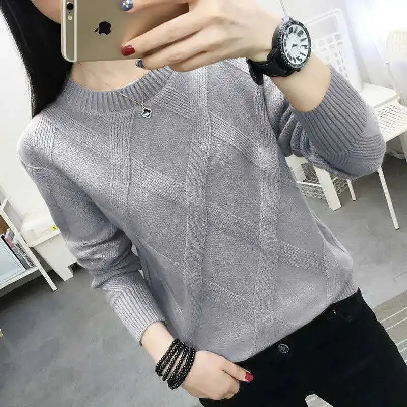 Sweater Women's Twist Pullover Loose Lazy Bottoming Thick Sweaters Outer Wear Pull