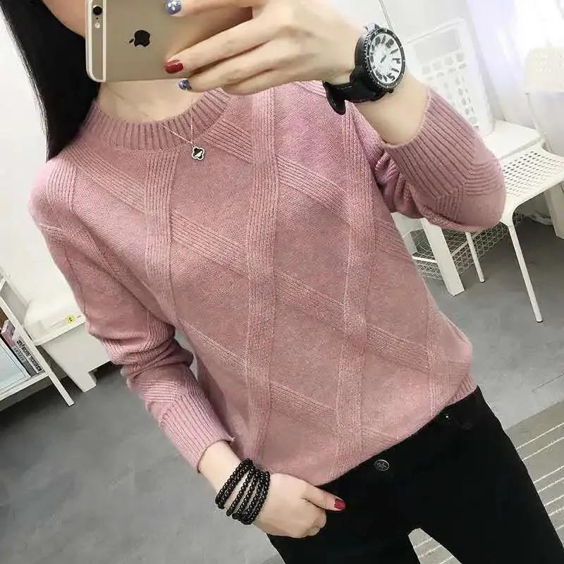 Sweater Women's Twist Pullover Loose Lazy Bottoming Thick Sweaters Outer Wear Pull