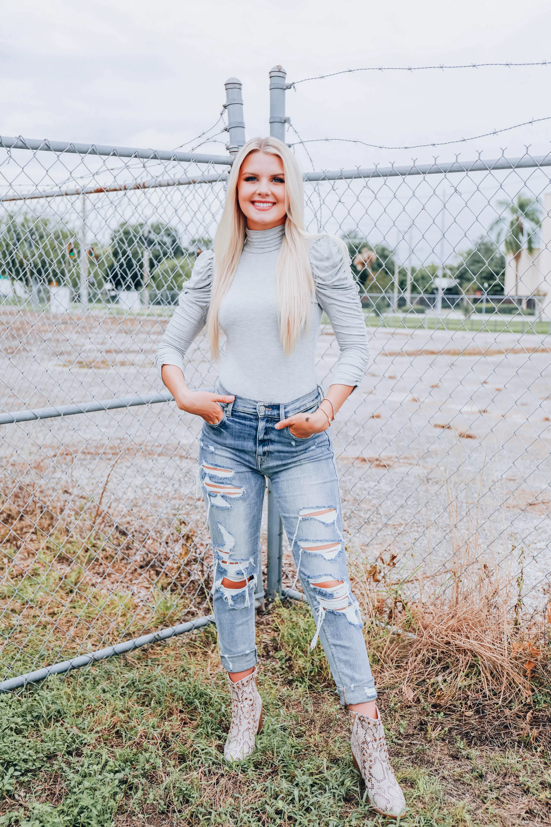 Sweet Aura Bodysuit - Grey