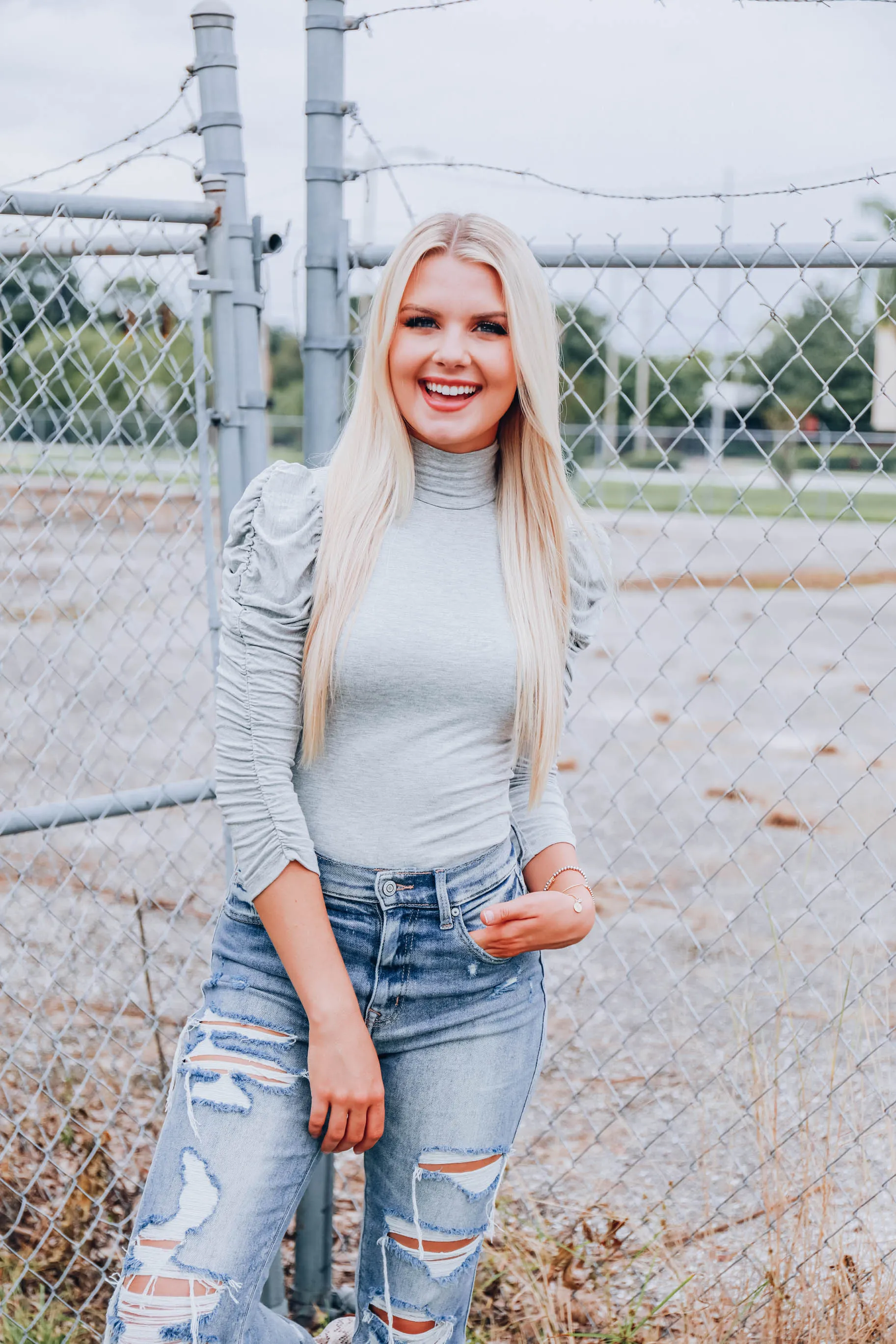 Sweet Aura Bodysuit - Grey
