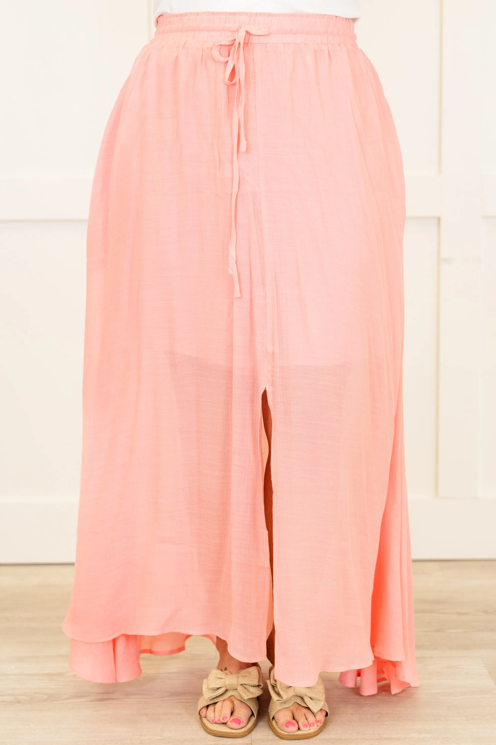 The Break Is Over Skirt, Pastel Pink