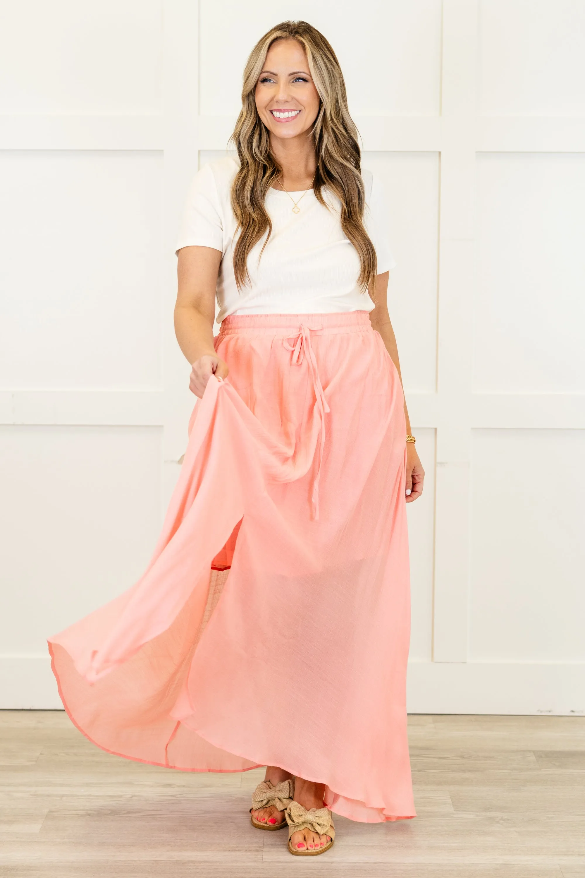 The Break Is Over Skirt, Pastel Pink
