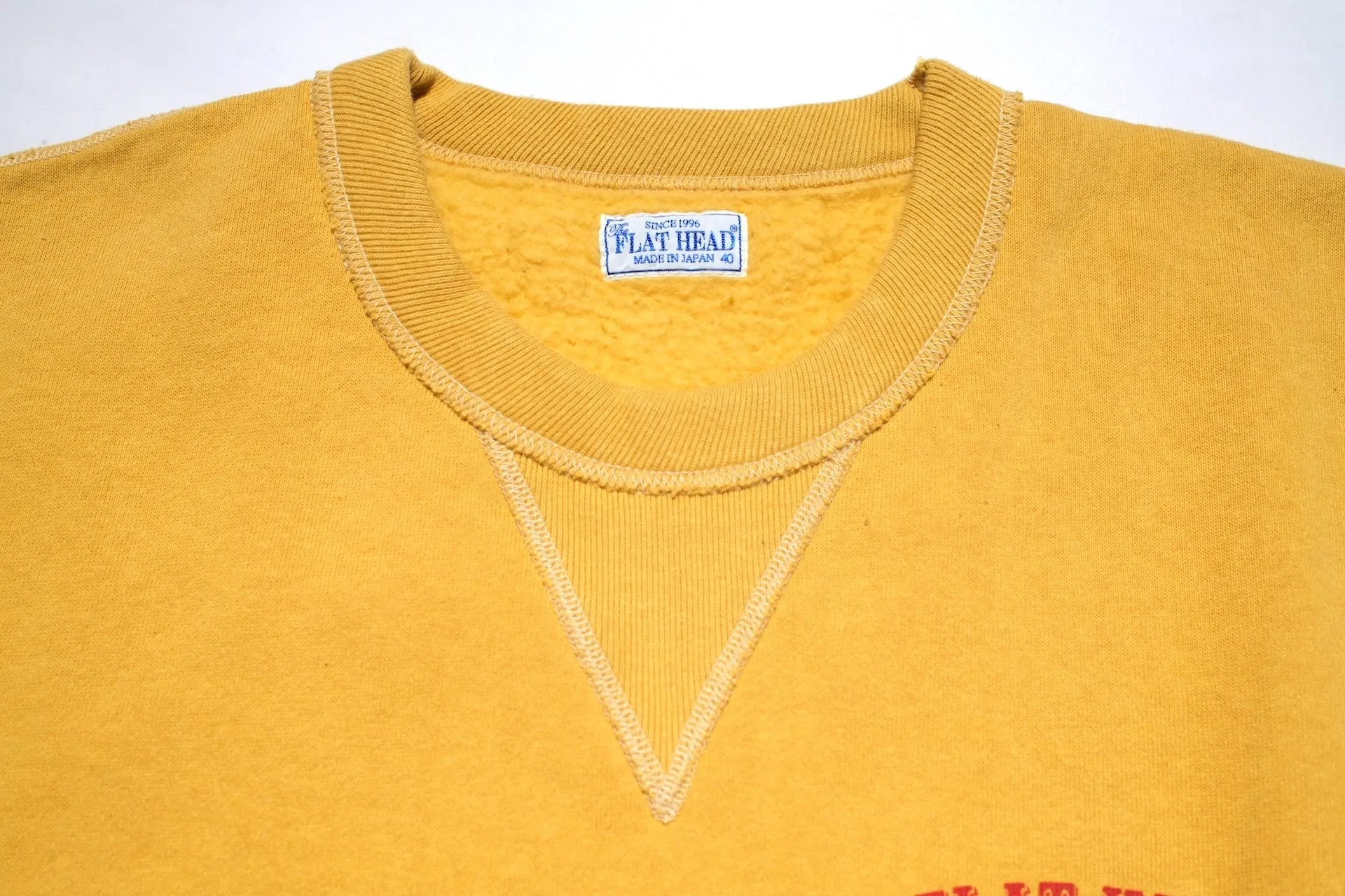 The Flat Head 11oz "Native Spirits" Loopwheeled Sweatshirt (Yellow)