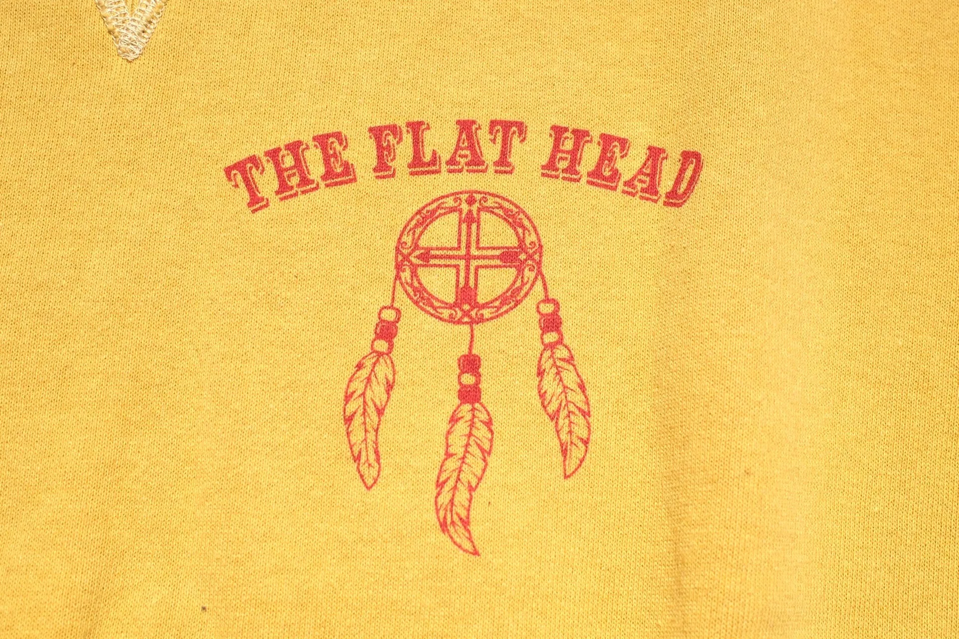 The Flat Head 11oz "Native Spirits" Loopwheeled Sweatshirt (Yellow)