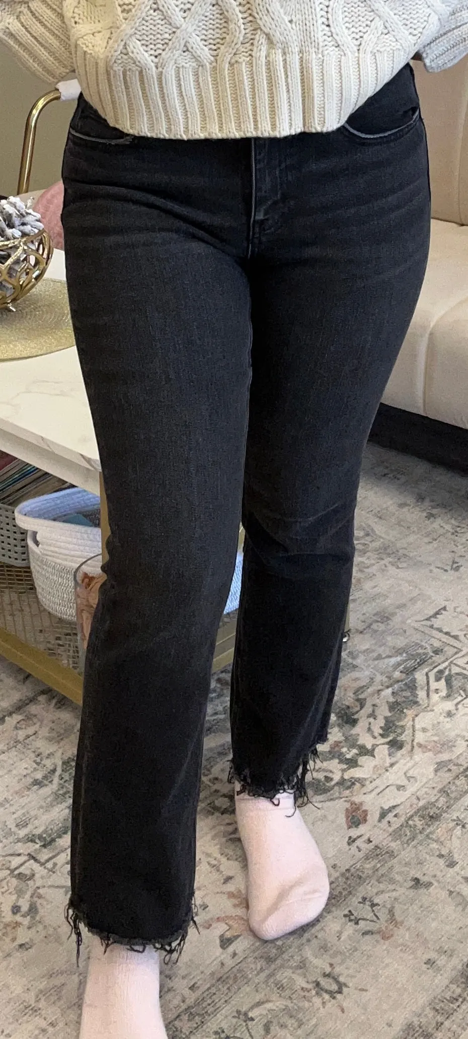 The Julie Crop Raw Hem