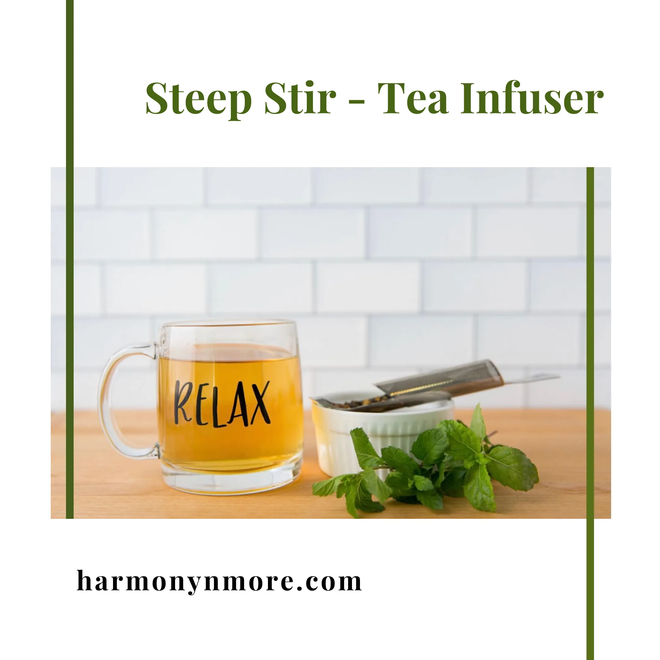 The Most Amazing Tea Infuser - The Steep Stir!  Extra Fine Mesh