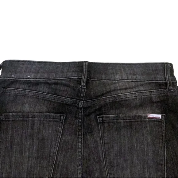 The Straight Crop High Rise Black Jeans White House Black Market Size 8 WHBM