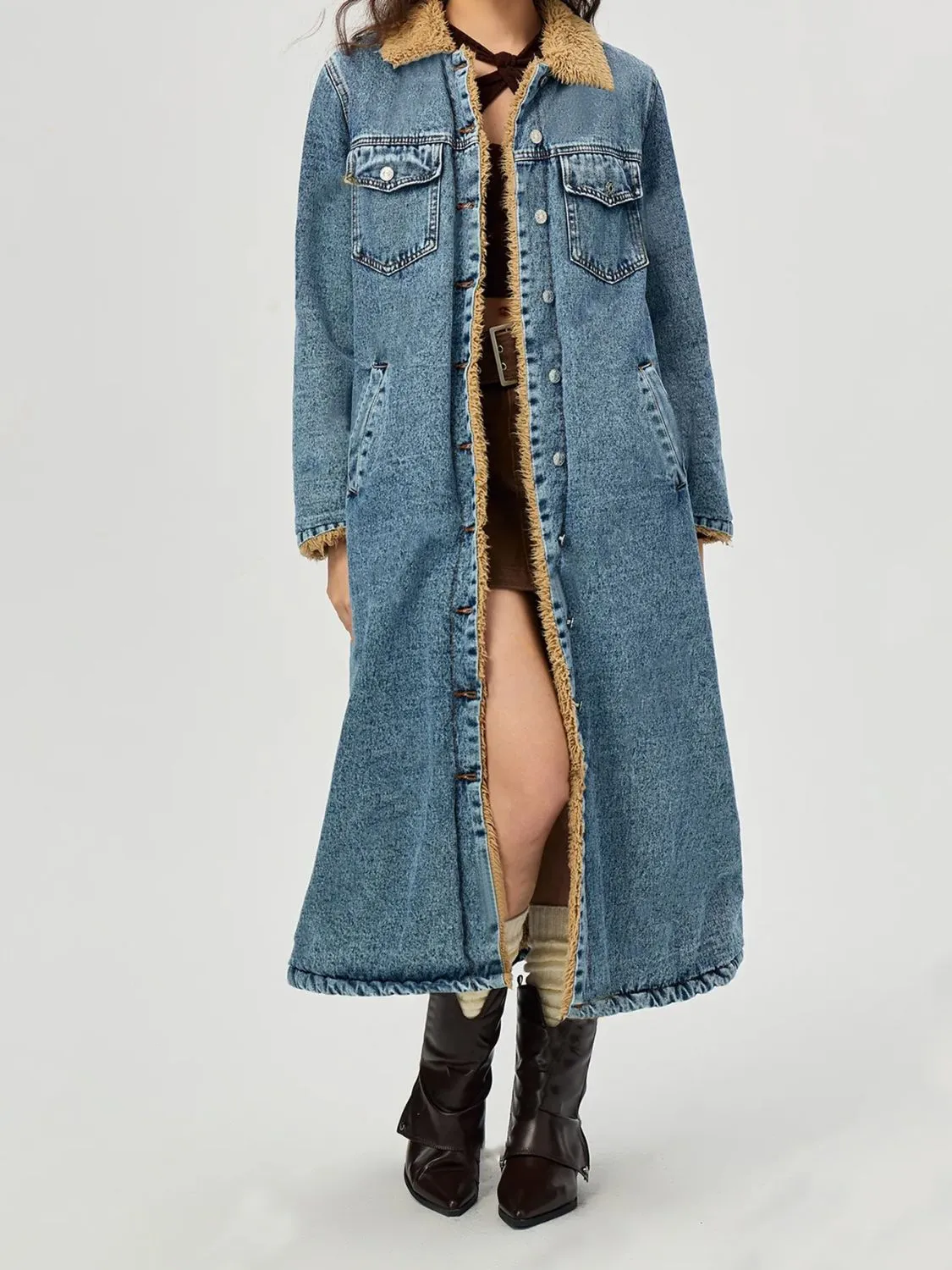 The Wild Warmth Sherpa-Lined Denim Jacket