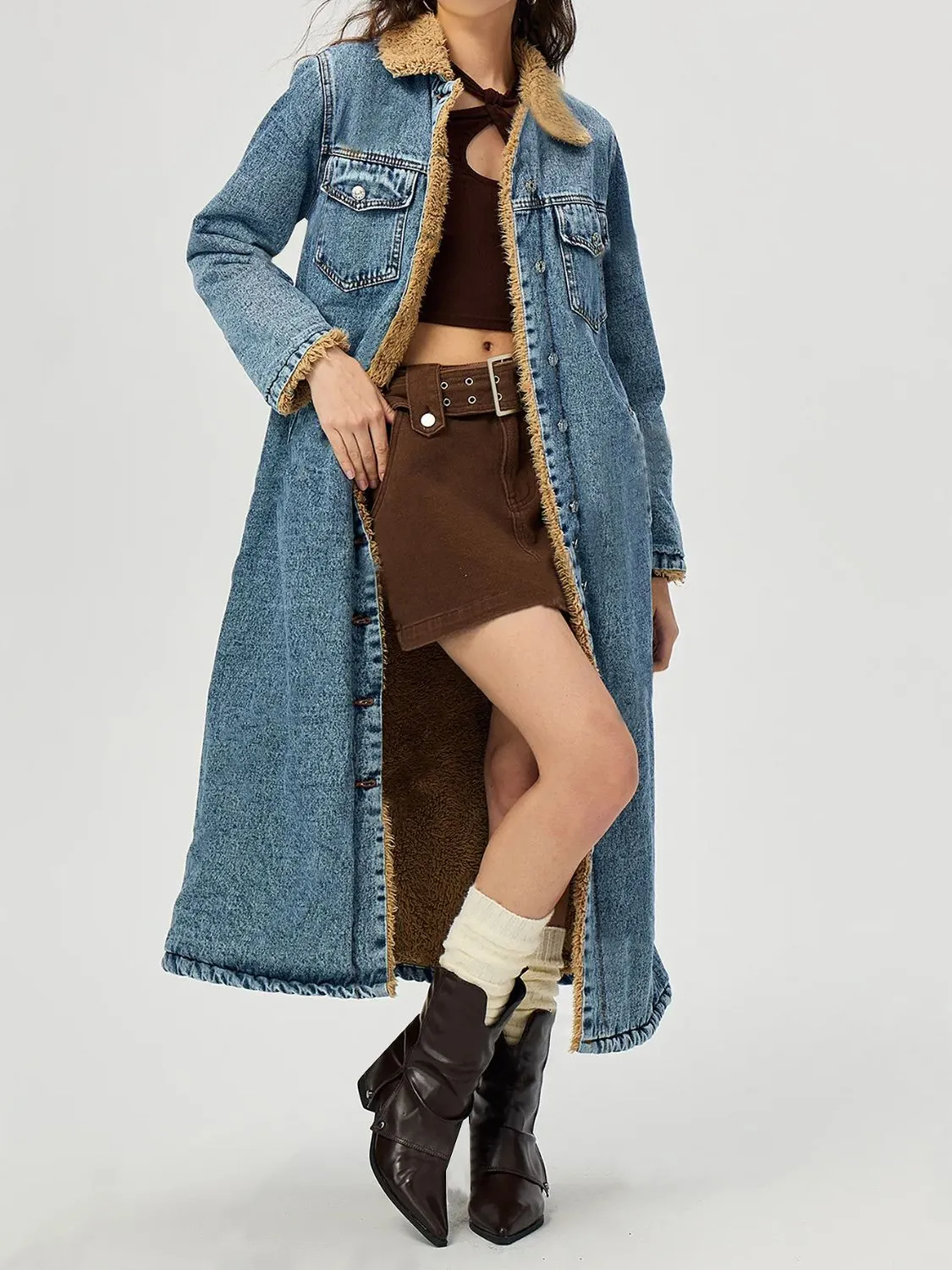 The Wild Warmth Sherpa-Lined Denim Jacket