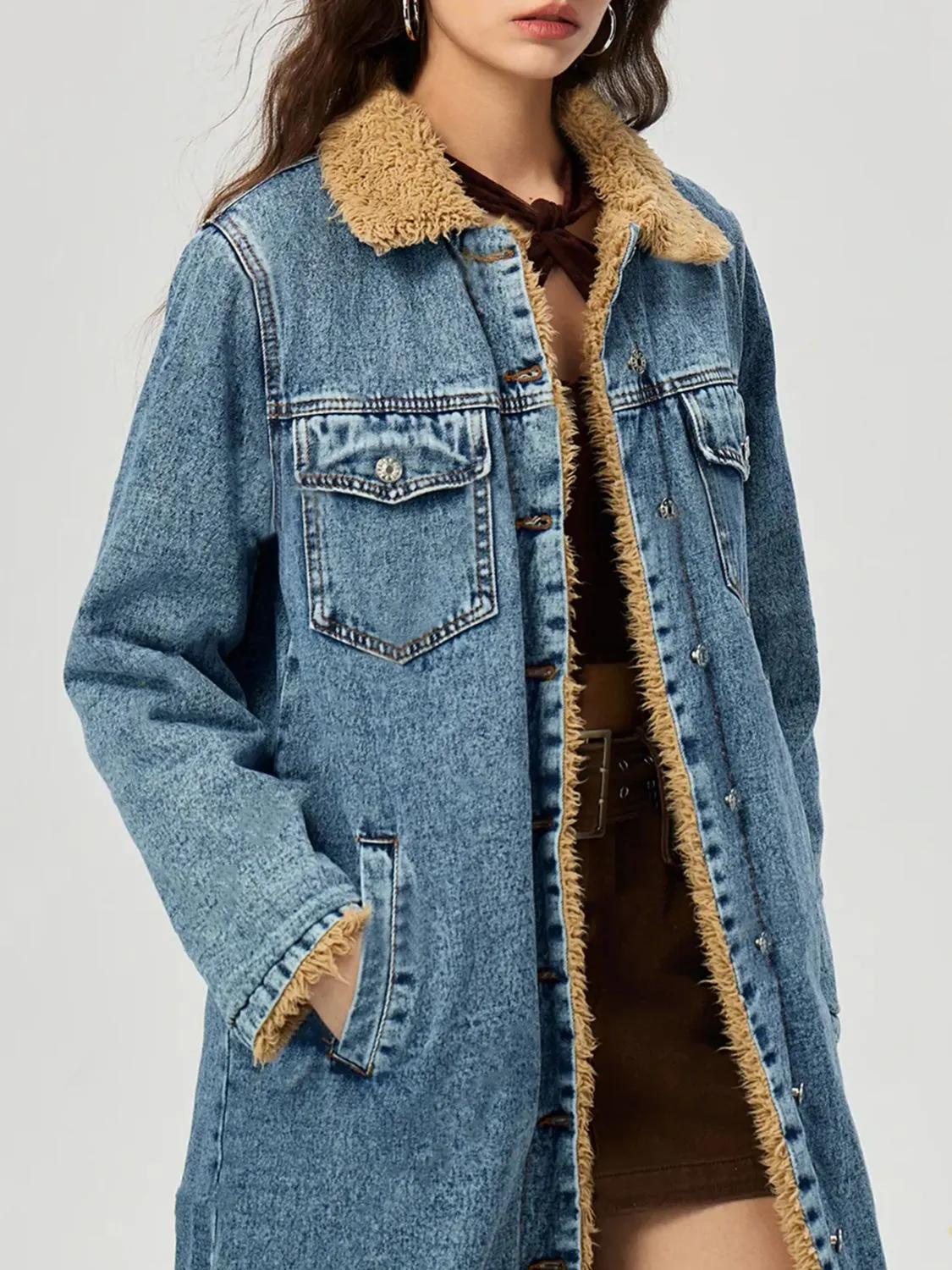 The Wild Warmth Sherpa-Lined Denim Jacket