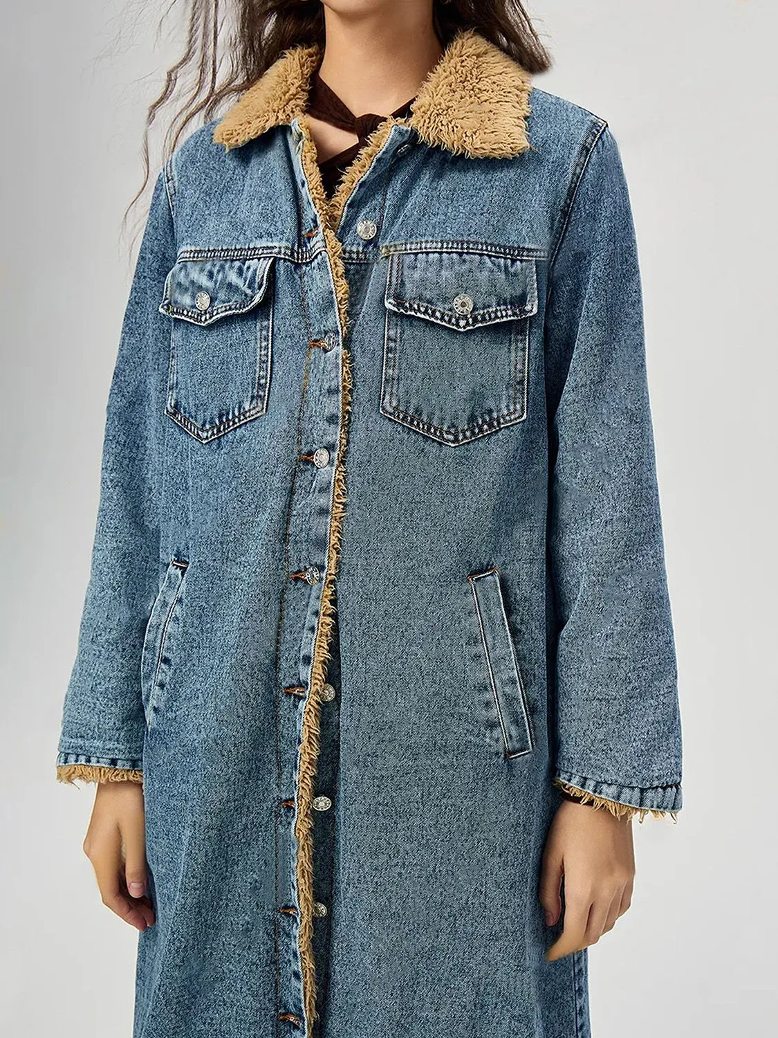 The Wild Warmth Sherpa-Lined Denim Jacket