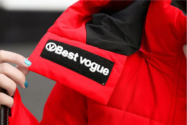 Thickened Oversized Puffer Coat with Hood for Stylish Women