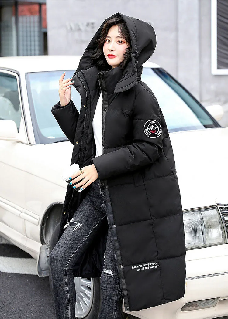 Thickened Oversized Puffer Coat with Hood for Stylish Women