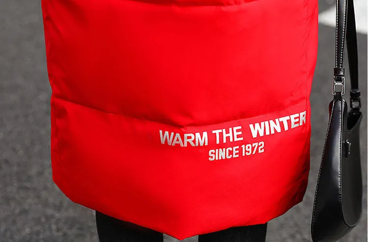 Thickened Oversized Puffer Coat with Hood for Stylish Women