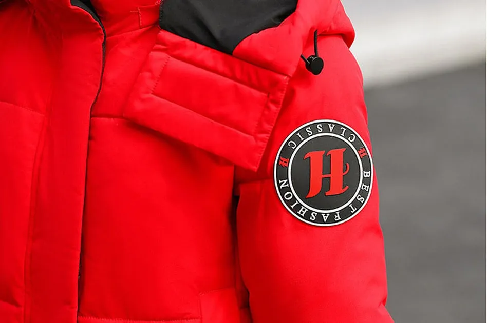 Thickened Oversized Puffer Coat with Hood for Stylish Women
