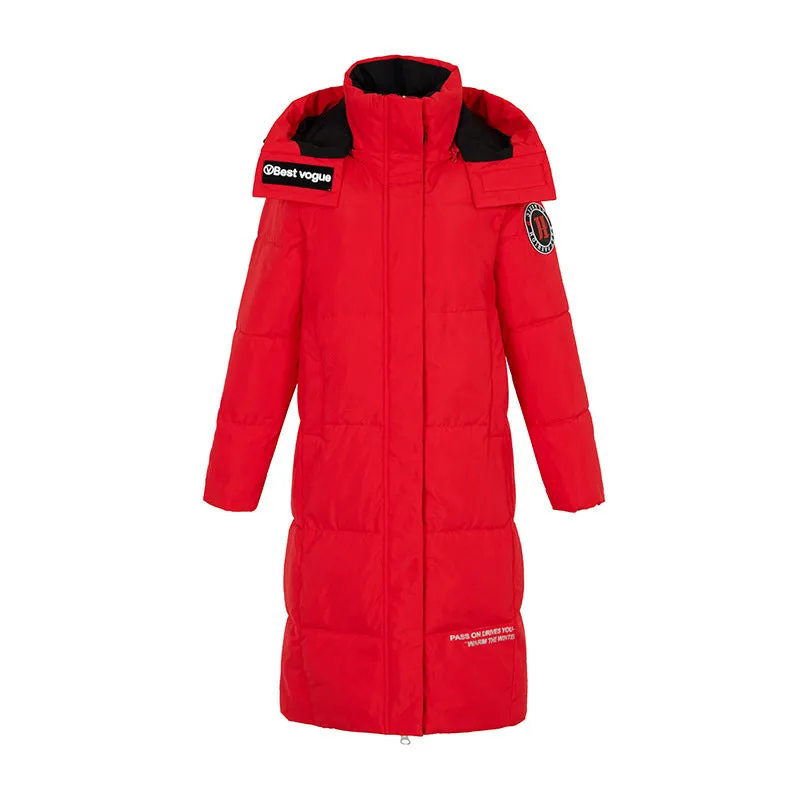 Thickened Oversized Puffer Coat with Hood for Stylish Women